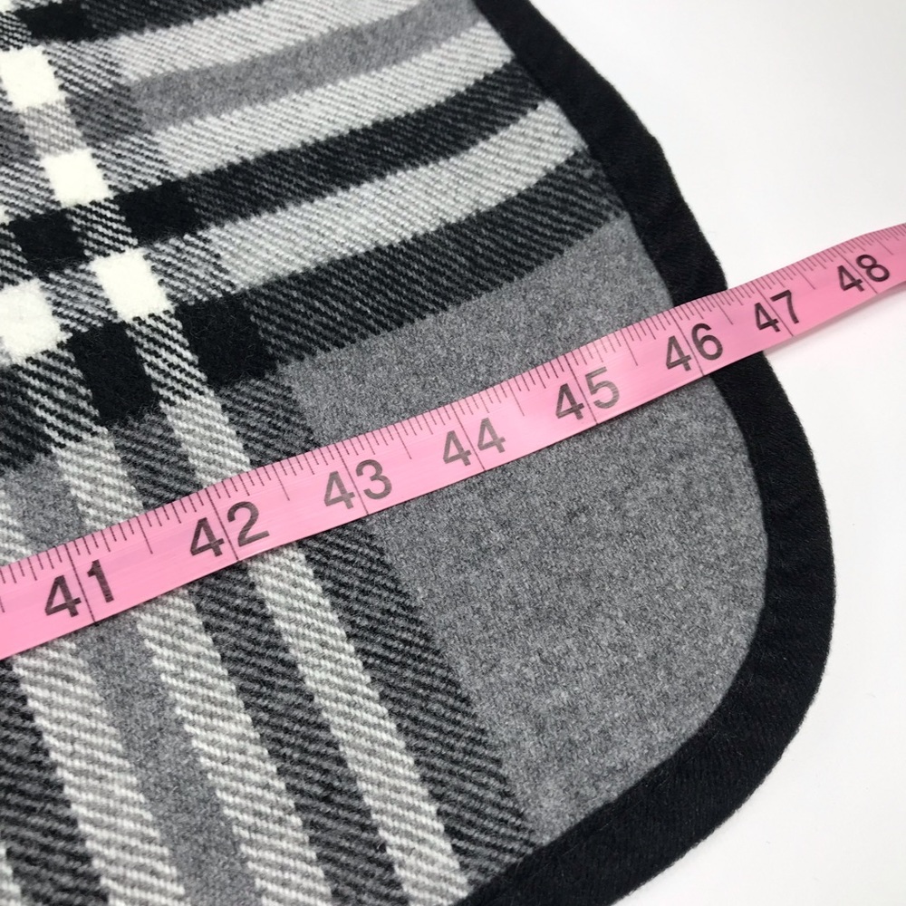 New -Plaid Cape Poncho in gray - new! - Picture 5 of 6